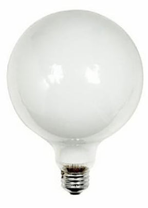 GE 14187 Light Bulb, 60 W, G40 Lamp, E26 Medium Lamp Base, 720 Lumens, 2600 K Color Temp, Soft White Light, Pack of 6