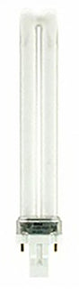 GE 14583 CFL Bulb, 13 W, T4 Lamp, GX23 Lamp Base, 825 Lumens, 2700 K Color Temp, Soft White Light