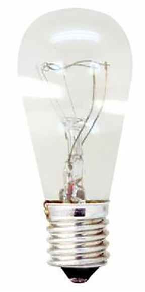 GE 15820 Indicator Bulb, 6 W, S6 Lamp, E12 Candelabra Lamp Base, 1500 hr Average Life