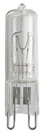 GE Edison Series 16754 Halogen Bulb, 25 W, G9 Lamp Base, T4 Lamp, White Light, 240 Lumens, 2650 K Color Temp