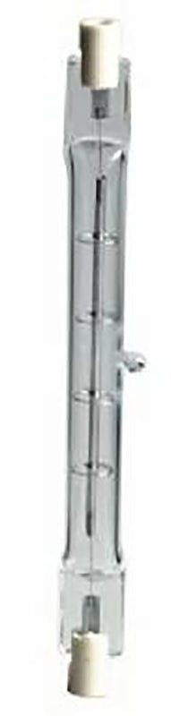 GE 22489 Halogen Bulb, 100 W, R7 Recessed Single Contact Lamp Base, T3 Lamp, White Light, 1500 Lumens, Pack of 5