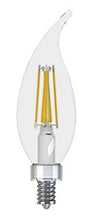 GE 23090 LED Bulb, Decorative, CAC Lamp, 40 W Equivalent, E12 Lamp Base, Dimmable, Soft White Light, 2700 K Color Temp