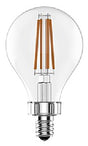 GE 24309 LED Bulb, General Purpose, A15 Lamp, 60 W Equivalent, Candelabra Lamp Base, Dimmable, Soft White Light