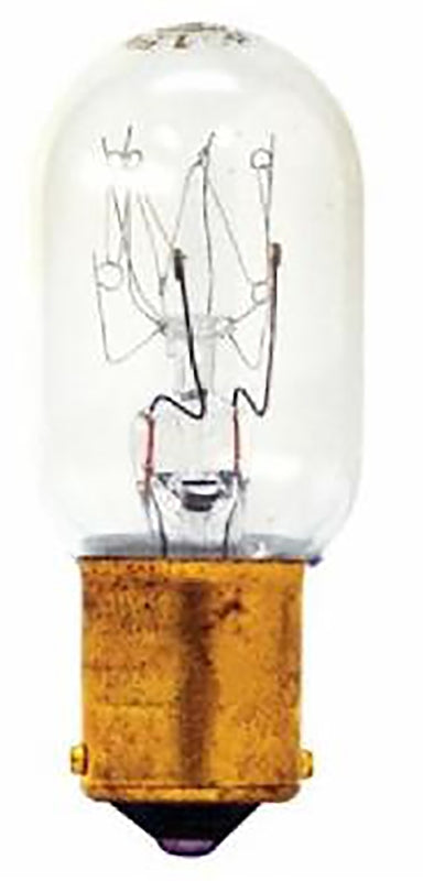 GE 35154 Appliance Light Bulb, 15 W, T7 Lamp, BA15d Double Contact Bayonet Lamp Base, 100 Lumens, Pack of 20