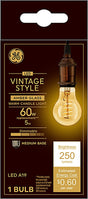 GE Industrial Solutions 36505 LED Bulb, General Purpose, A19 Lamp, E26 Lamp Base, Dimmable, Amber, Warm White Light