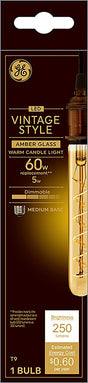 GE Industrial Solutions 36513 LED Bulb, Linear, T9 Lamp, E26 Lamp Base, Dimmable, Amber