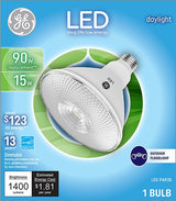 GE 93130318 LED Bulb, E26 Medium Lamp Base, Dimmable, White Light, 5000 K Color Temp