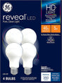 GE Industrial Solutions 46650 LED Bulb, General Purpose, 350 Lumens, 5 W, A19 Lamp, E26 Lamp Base, Dimmable, Frosted