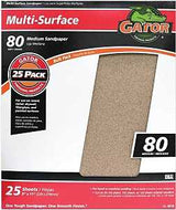 Gator 3265 Sanding Sheet, 11 in L, 9 in W, Aluminum Oxide Abrasive, 80 Grit, Medium