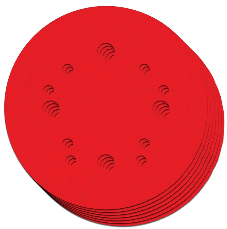 Diablo DCD050VFNH07G Sanding Disc Assorted Pack, 5 in Dia, 80, 150, 220 Grit, Coarse, Ultra Fine, Very Fine, 12-Hole