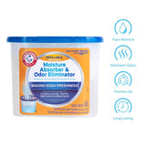 Arm & Hammer No Scent Moisture Absorber and Odor Eliminator 14 oz Beads, Pack of 6