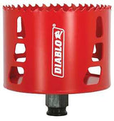 Diablo DHS3500 Hole Saw, 3-1/2 in Dia, 2-3/8 in D Cutting, 3/8 in Arbor, Bi-Metal Cutting Edge
