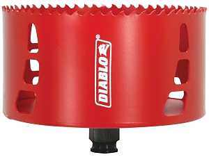 Diablo DHS5000 Hole Saw, 5 in Dia, 2-3/8 in D Cutting, 3/8 in Arbor, Bi-Metal Cutting Edge