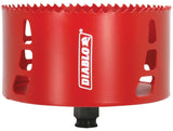 Diablo DHS5000 Hole Saw, 5 in Dia, 2-3/8 in D Cutting, 3/8 in Arbor, Bi-Metal Cutting Edge