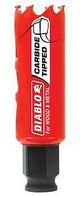 Diablo DHS1000CT GP Hole Saw, 1 in Dia, 2-3/8 in D Cutting, 3/8 in Arbor, Carbide Cutting Edge