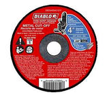 Diablo DBD040040101F Cut-Off Wheel, 4 in Dia, 0.04 in Thick, 5/8 in Arbor, Aluminum Oxide Abrasive