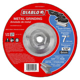 Diablo DBD070250B01F Grinding Wheel, Applicable Materials: Cast Iron, Sheet Metal, Stainless Steel, 7 in Dia