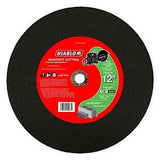 Diablo DBD120125G01C Cut-Off Wheel, 12 in Dia, 1/8 in Thick, Aluminum Oxide Abrasive, 3/4 in Arbor