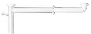 Plumb Pak PP919W End Waste Outlet, 1-1/2 in, Slip-Joint, Plastic, White