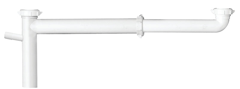 Plumb Pak PP919W End Waste Outlet, 1-1/2 in, Slip-Joint, Plastic, White