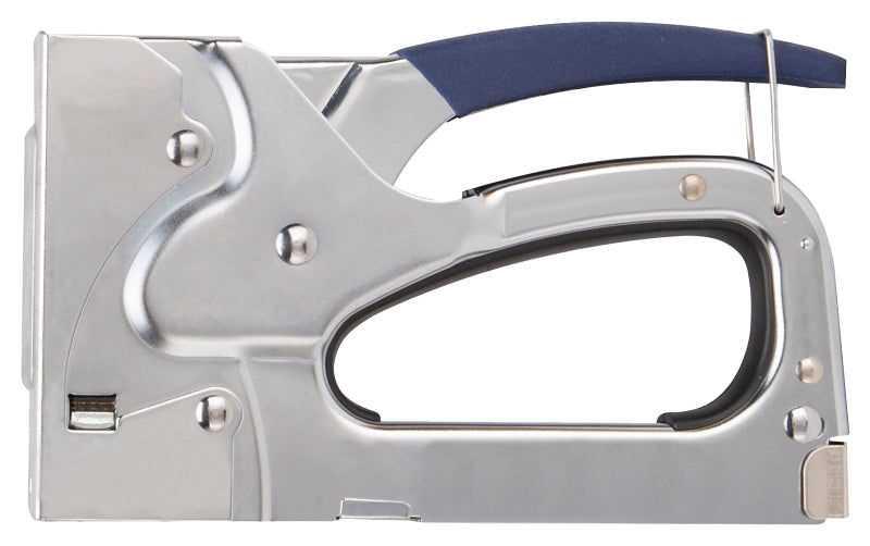 Vulcan JY565A Staple Gun, 85 Crown Staples Magazine, Flat Wire Staples Staple, 10.6, 11.5, 12.3, 12.7 mm W Crown, Silver