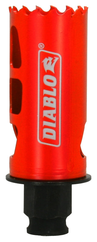 Diablo DHS1312 Hole Saw, 1-5/16 in Dia, 2-3/8 in D Cutting, 4 TPI, Bi-Metal Cutting Edge