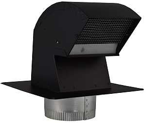 Imperial R2 Series VT0568-A Roof Vent Cap, Steel, Black, Galvanized