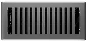 Imperial RG3444 Floor Register, 10 in W Duct Opening, 4 in H Duct Opening, Polystyrene, Gray, Granite