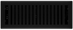 Imperial RG3440 Floor Register, 4 in H Duct Opening, Polystyrene, 12 in W Duct Opening, Black Iron