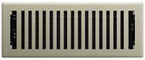 Imperial RG3430 Floor Register, 12 in W Duct Opening, Polystyrene, Satin Nickel