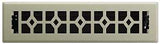 Imperial RG3471 Floor Register, 12 in W Duct Opening, 2-1/4 in H Duct Opening, Polystyrene, Satin Nickel