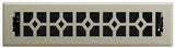 Imperial RG3471 Floor Register, 12 in W Duct Opening, 2-1/4 in H Duct Opening, Polystyrene, Satin Nickel