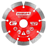 Diablo DMADS0450 Series Saw Blade, Cut-Off Disc Blade, 4-1/2 in Dia, Segmented Rim, 1/PK