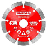 Diablo DMADS0500 Series Saw Blade, Cut-Off Disc Blade, 5 in Dia, Segmented Rim, 1/PK