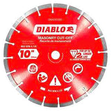Diablo DMADS1000 Series Saw Blade, Cut-Off Disc Blade, 10 in Dia, Segmented Rim, 1/PK