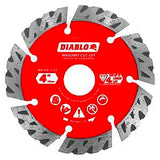 Diablo DMADST0400 Series Saw Blade, Turbo Cut-Off Disc Blade, 4 in Dia, Segmented Rim, 1/PK