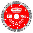 Diablo DMADST0500 Series Saw Blade, Turbo Cut-Off Disc Blade, 5 in Dia, Segmented Rim, 1/PK