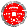 Diablo DMADST0600 Series Saw Blade, Turbo Cut-Off Disc Blade, 6 in Dia, Segmented Rim, 1/PK