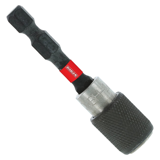 Diablo DBH238QC Drive Bit Holder, 2-3/8 in L, Magnetic Locking, 1/PK