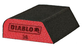 Diablo DFBCOMBCRS01G Dual Edge Sanding Block, 4 in L, 2-1/2 in W, 36 Grit, Ultra Coarse, Aluminum Oxide Abrasive