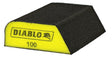 Diablo DFBCOMBFIN01G Dual Edge Sanding Block, 4 in L, 2-1/2 in W, 100 Grit, Fine, Aluminum Oxide Abrasive