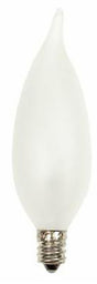 GE 66105 Chandelier Light Bulb, 25 W, CA10 Lamp, E12 Candelabra Lamp Base, 215 Lumens, 2500 K Color Temp, Pack of 4