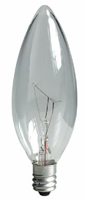 GE 74978 Ceiling Fan Bulb, 25 W, B10 Lamp, E12 Candelabra Lamp Base, 155 Lumens, 2500 K Color Temp, Pack of 5