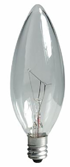 GE 75033 Ceiling Fan Bulb, 40 W, B10 Lamp, E12 Candelabra Lamp Base, 280 Lumens, 2500 K Color Temp, Pack of 5