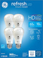 GE 96708 LED Bulb, 800 Lumens, 10 W, A19 Lamp, 60 W Equivalent, E26 Lamp Base, Dimmable, Daylight