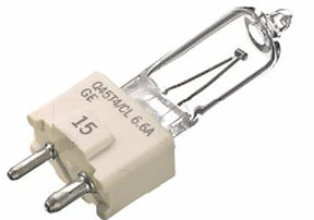 GE 97665 Halogen Bulb, 50 W, G8 Bi-Pin Lamp Base, T4 Lamp, 700 Lumens, 2750 K Color Temp, 1300 hr Average Life