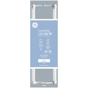 GE 93095867 LED Tube Light Bulb, Specialty, T8 Lamp, Bi-Pin Lamp Base, Clear, Cool White Light, 4000 K Color Temp, Pack of 6