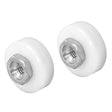Prime-Line B 629 Door Roller, 1/4 in ID x 3/4 in OD Dia Roller, 1/4 in W Roller, Nylon, White, 2-Roller