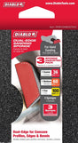 Diablo DFBCOMBAST03G Sanding Sponge Assortment, 4 in L, 2-1/2 in W, 36, 60, 100 Grit, Fine, Medium, Ultra Coarse