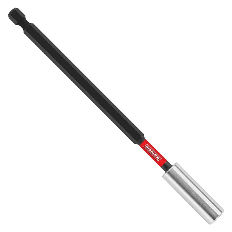Diablo DBH600B Series Drive Bit Holder, 6 in L, 1/4 in Shank, Hex Shank